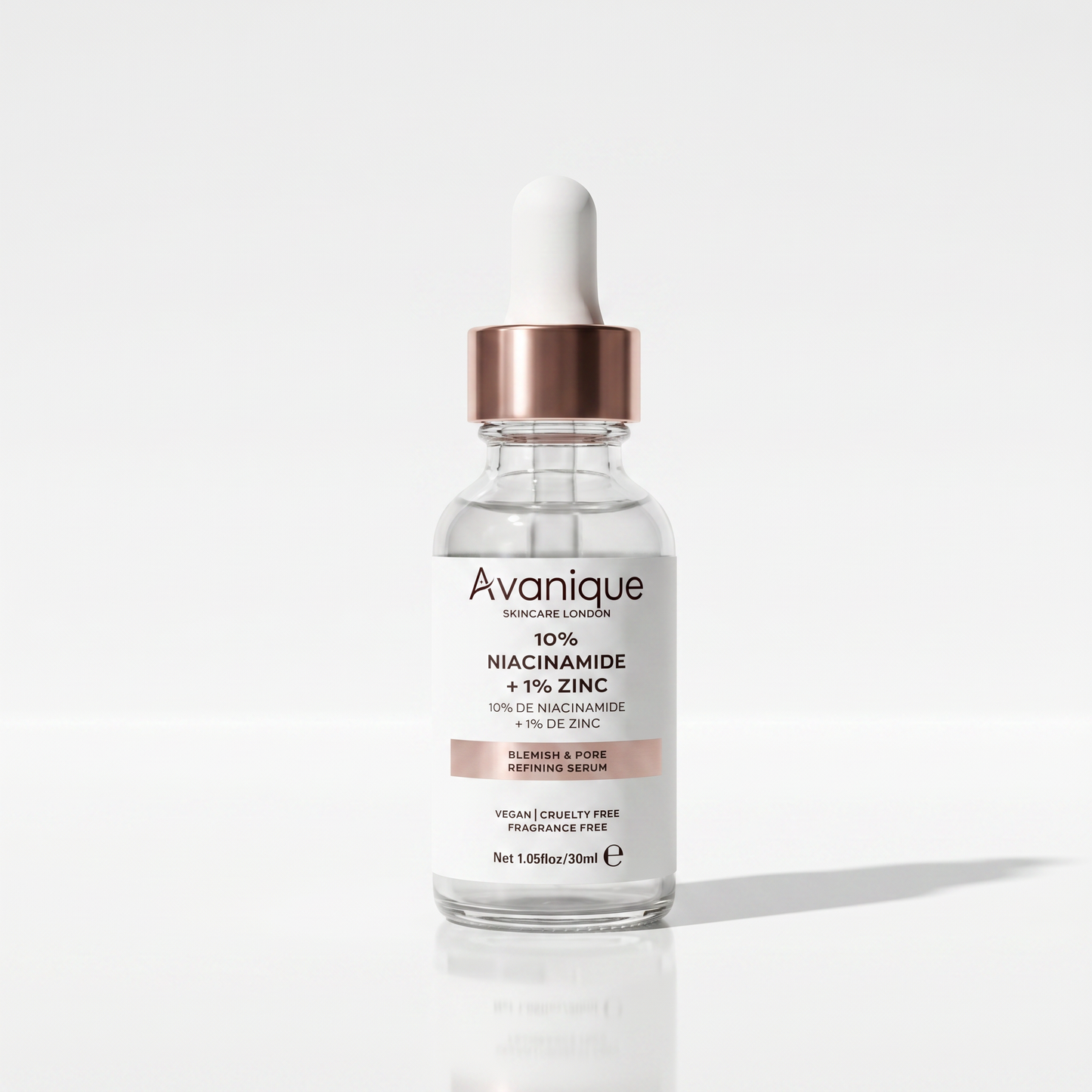 Niacinamide 10% + Zink 1% Serum – Gegen Unreinheiten & Vergrößerte Poren – 30ml
